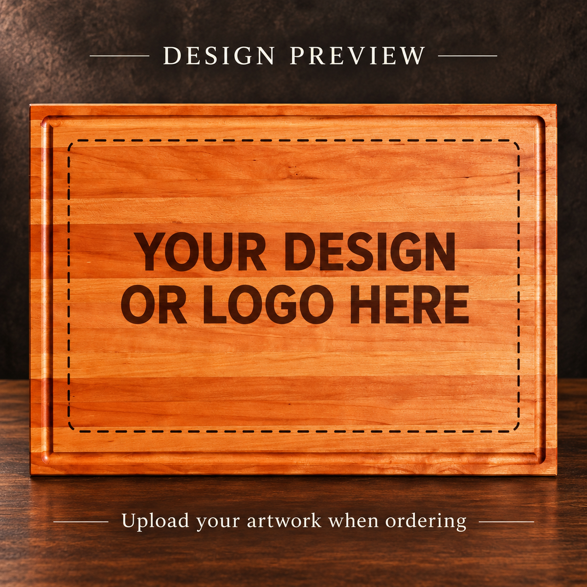 Custom Logo Cherry Cutting Board