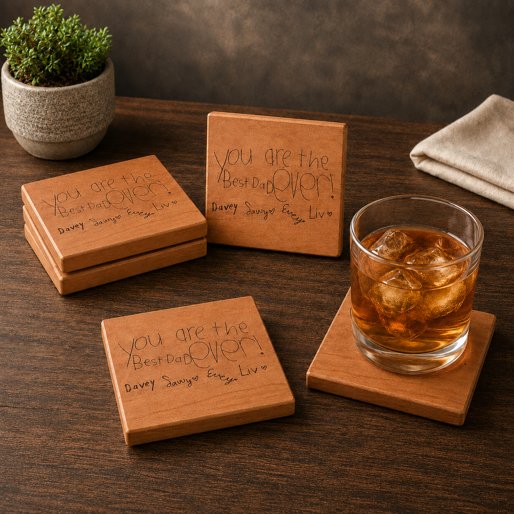 Handwritten Coaster Set
