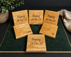 Wedding Gift Set - Cutting Board + Coasters