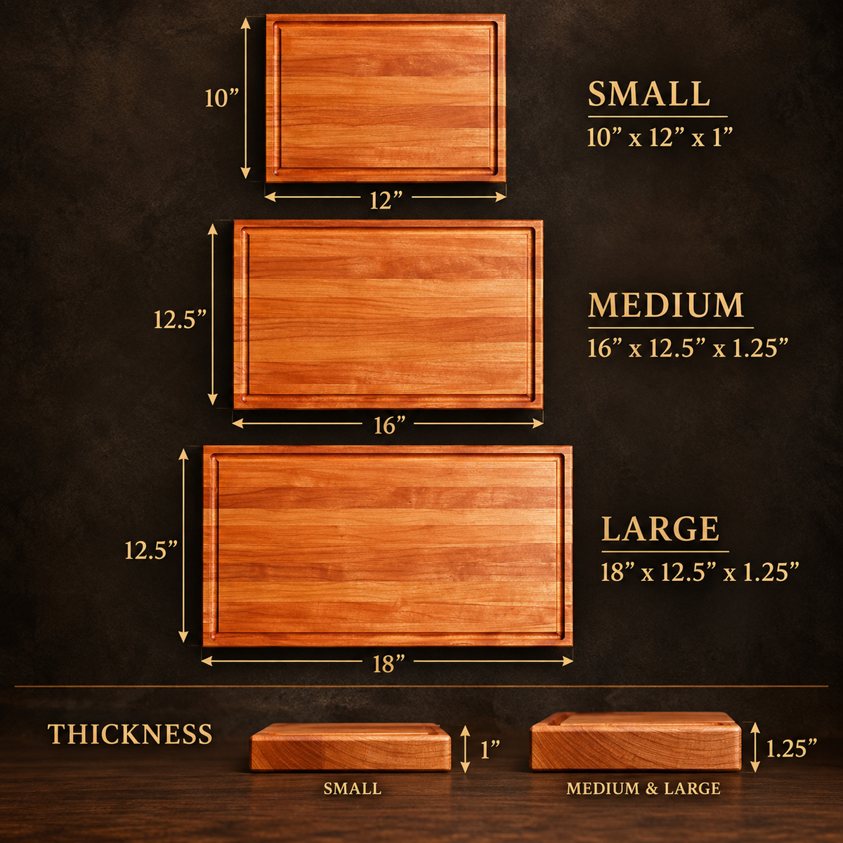 Custom Logo Cherry Cutting Board