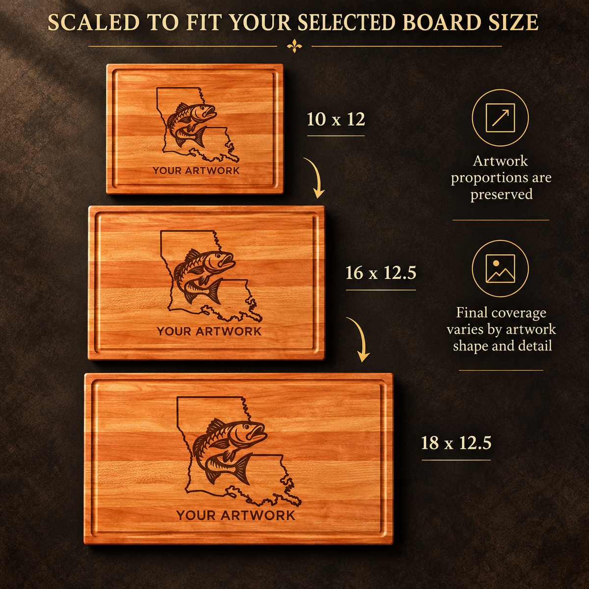 Custom Logo Cherry Cutting Board