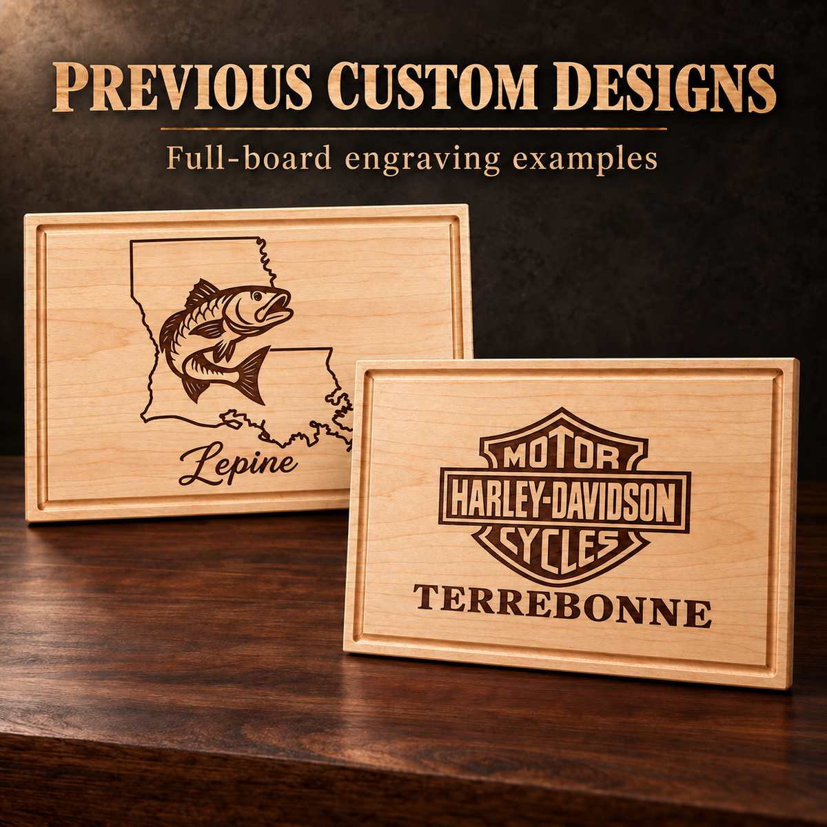 Custom Logo Maple Cutting Board
