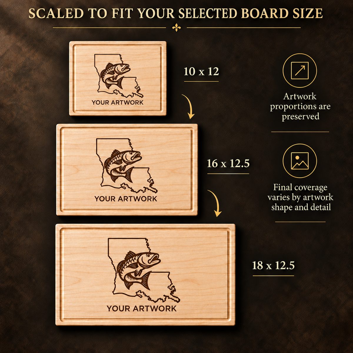 Custom Logo Maple Cutting Board