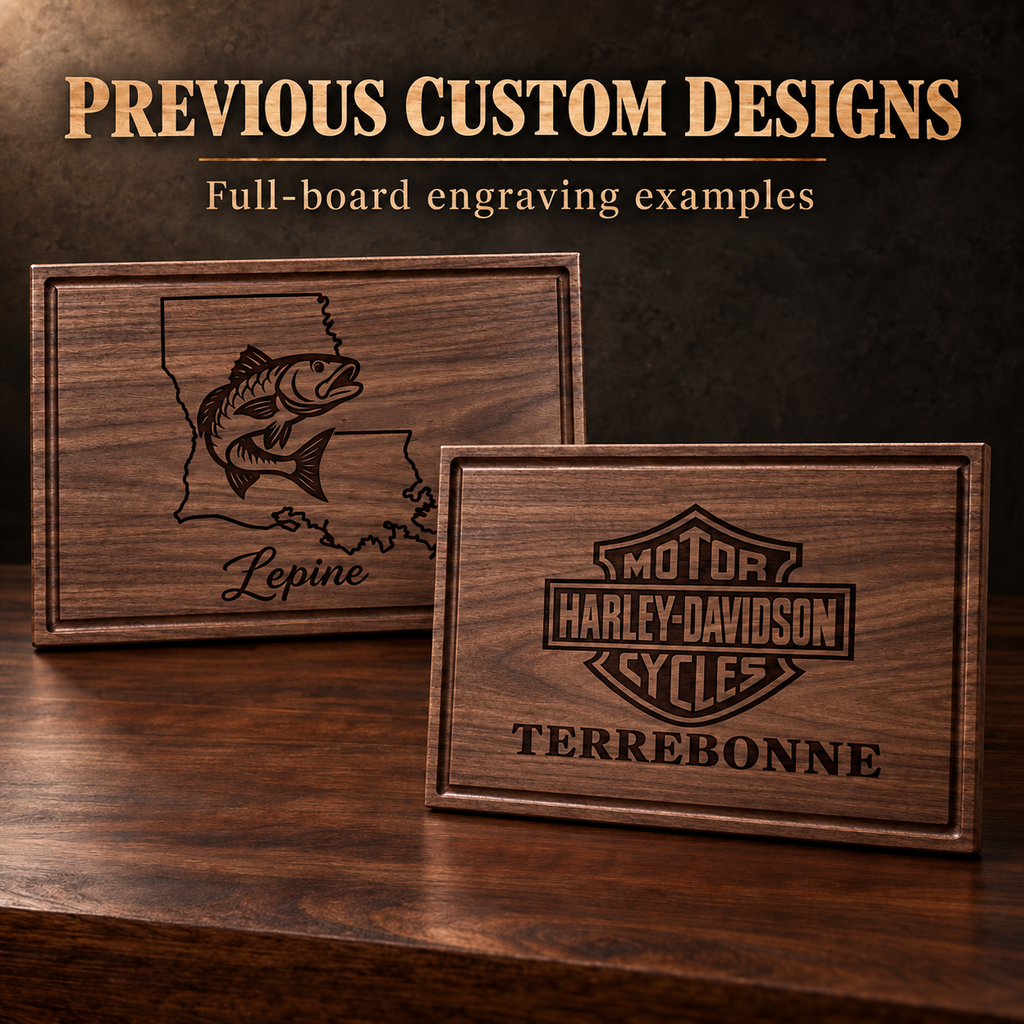 Custom Logo Walnut Cutting Board