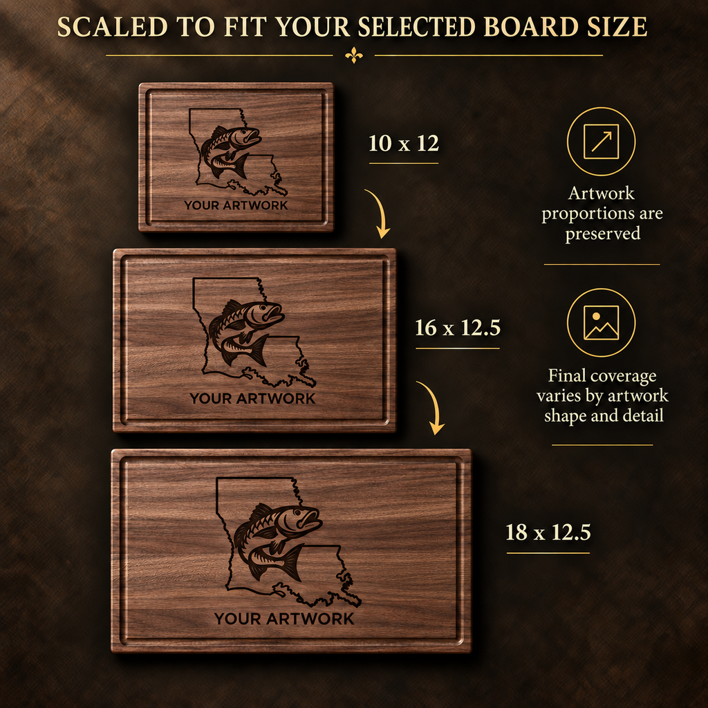 Custom Logo Walnut Cutting Board