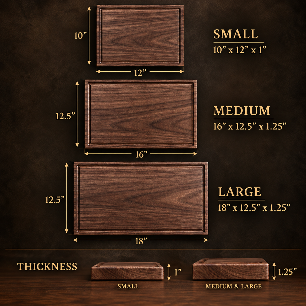 Custom Logo Walnut Cutting Board
