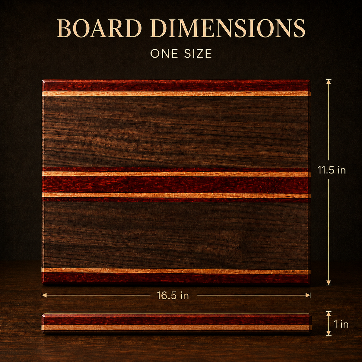 The Ember Face Grain Cutting Board